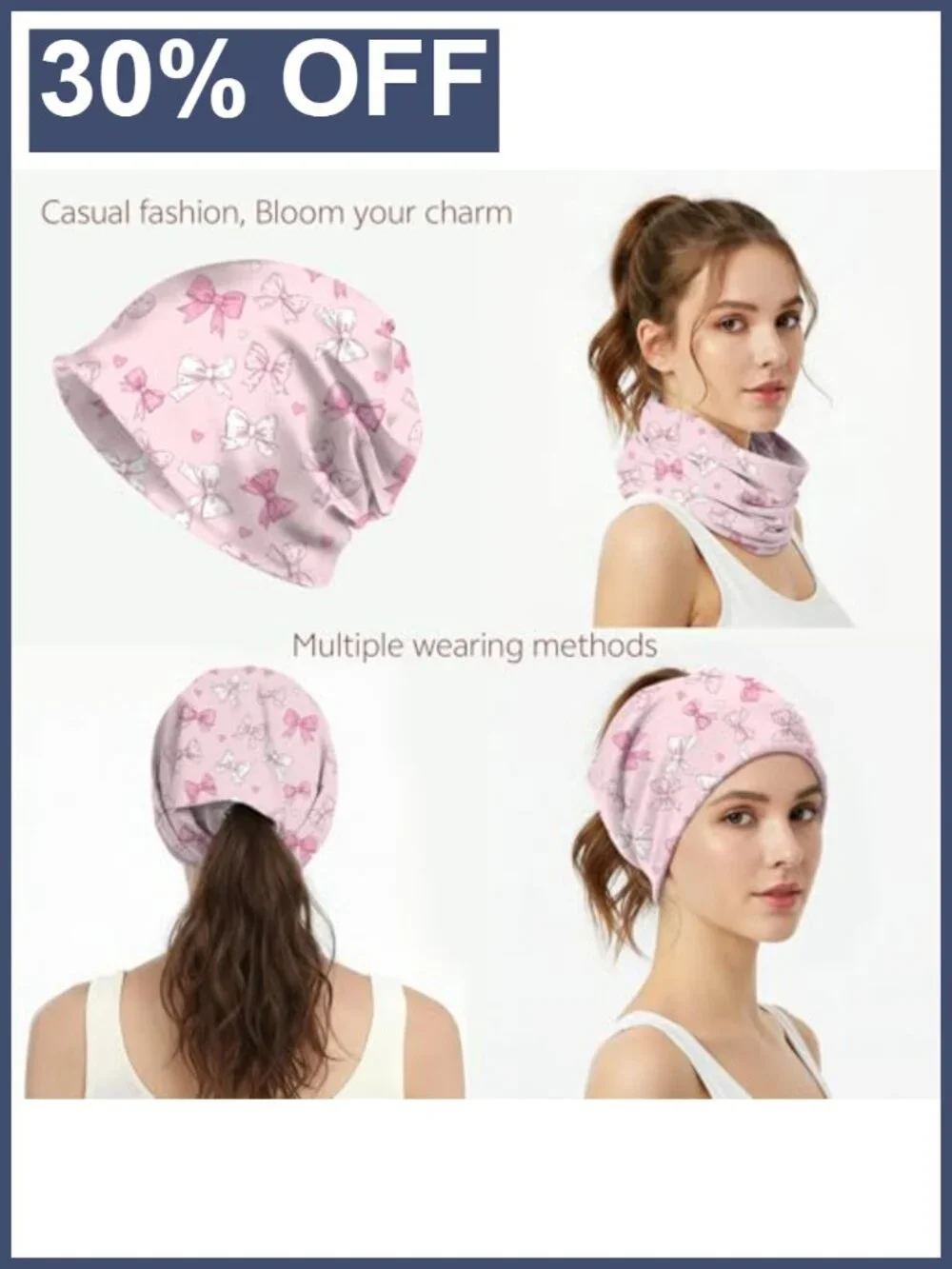 Stretch Slouchy Beanie Hat for Chemo Patients | Breathable Polyester Knit